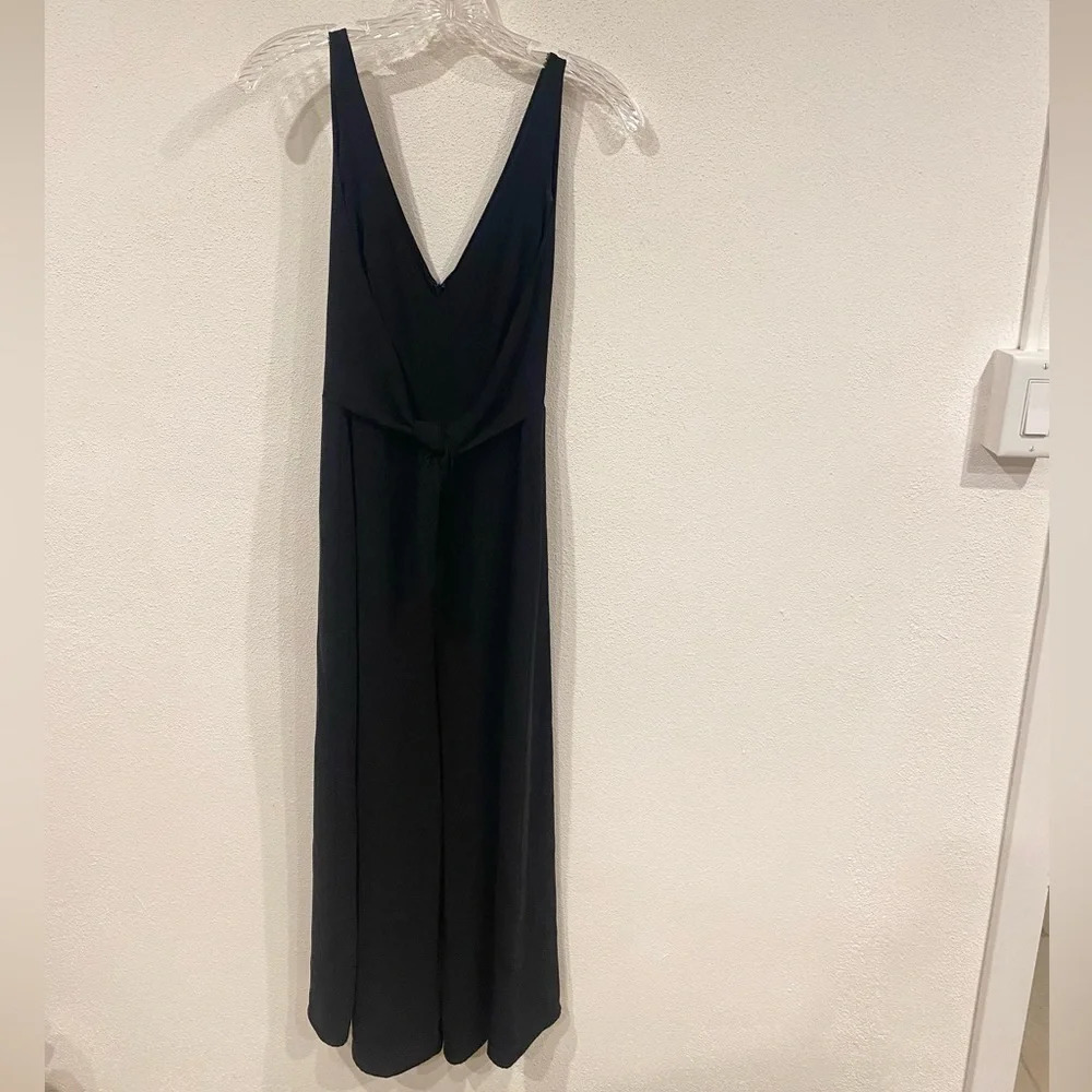 Amanda Uprichard Charter Tie-Front Wide-Leg Jumpsuit Size Small EUC - Picture 1 of 5